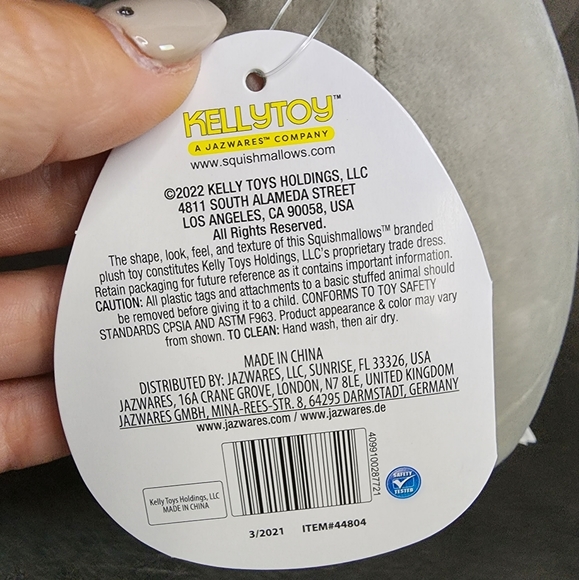 Blake Bunny Bowtie 8" Squishmallow BNWT. Spring. - Picture 7 of 9